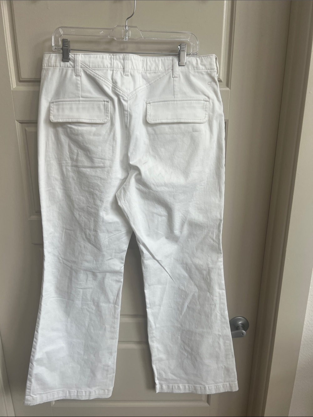 Anthropologie Pilcro White Utility Bootcut Pants Sz 32 summer coastal - Picture 9 of 10